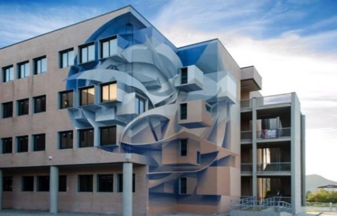 約 400 m²の外壁に描く巨大ウォールアート制作が福岡で遂にスタート!世界各国で活躍するイタリアのグラフィティアーティスト Peeta 氏が初来日!