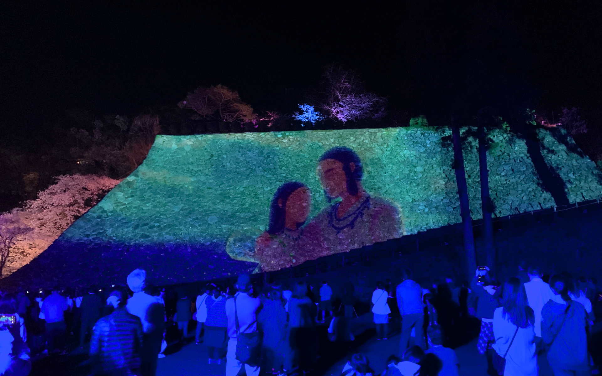 延岡城 ワイワイ花宵物語 “千人殺しの石垣”プロジェクションマッピング